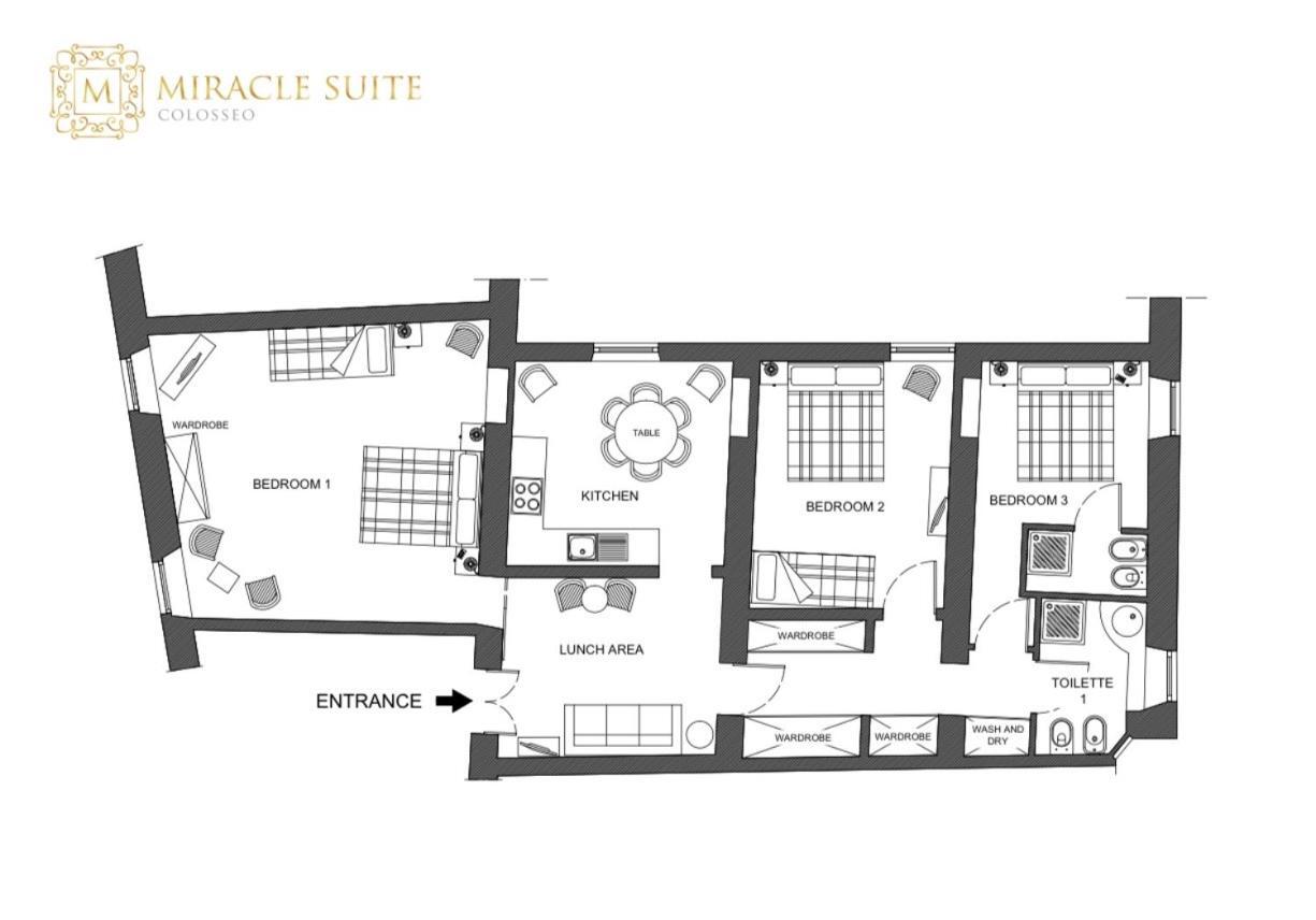 Colosseo Miracle Suite Rome Exterior photo